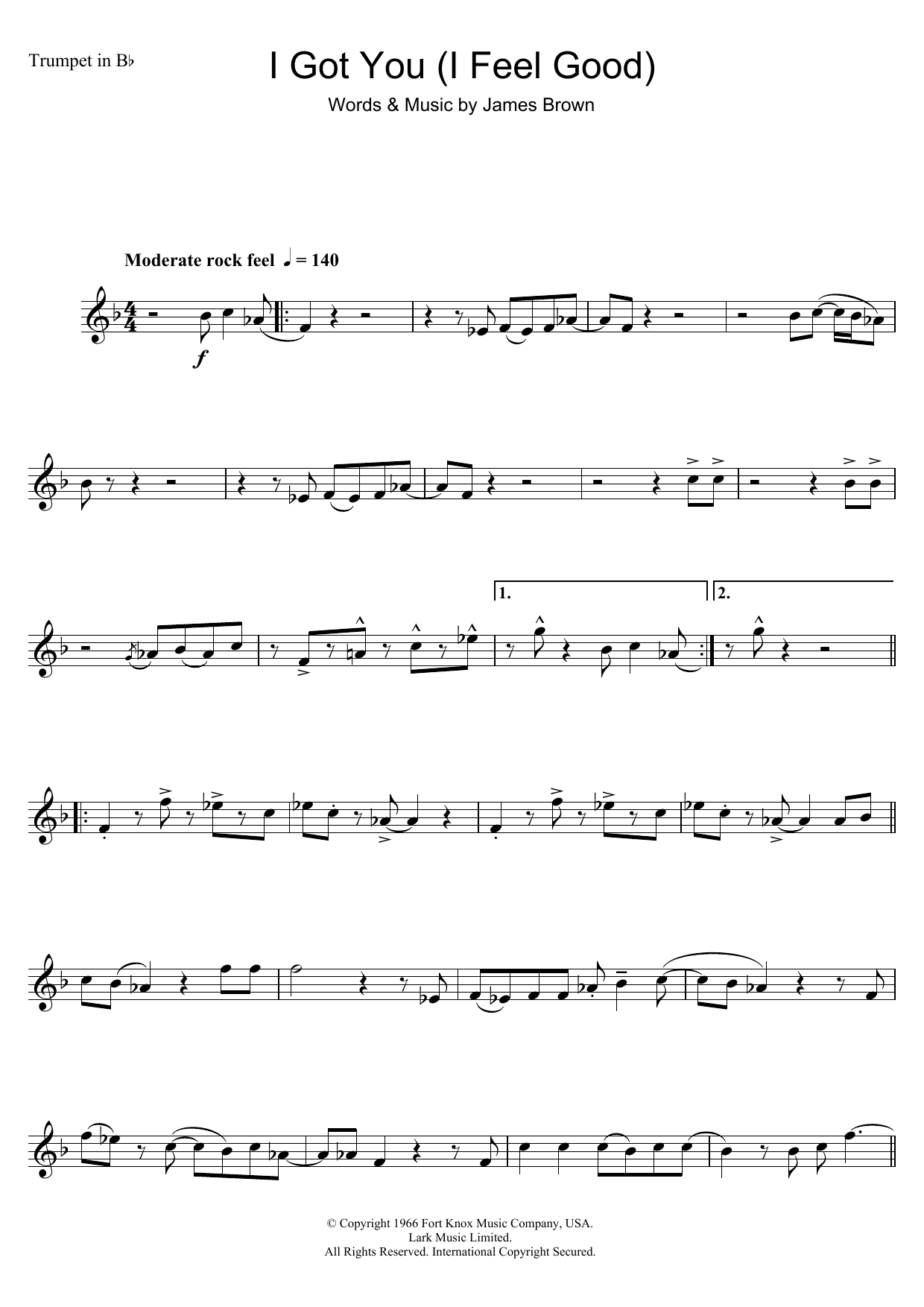 Produktgalerie: Seite 1 von 1 I Got You (I Feel Good), James Brown, Trompete