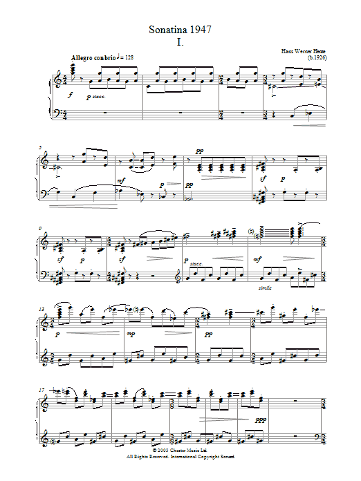 Produktbild zu: Sonatina 1947