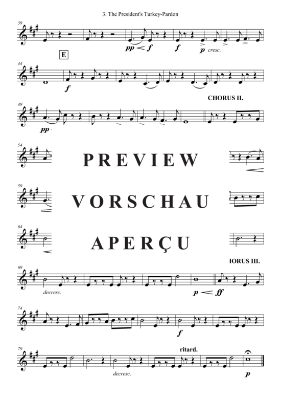 Produktgalerie: Seite 12 von 21 The President´s Turkey-Pardon , , (Combo Band + Trompete in B, Alt Saxophon)