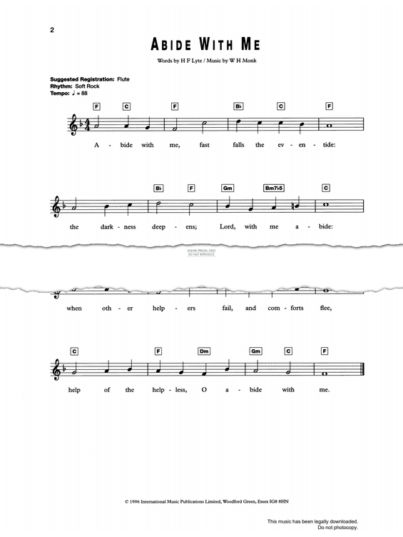 Produktbild zu: Abide With Me - William H. Monk