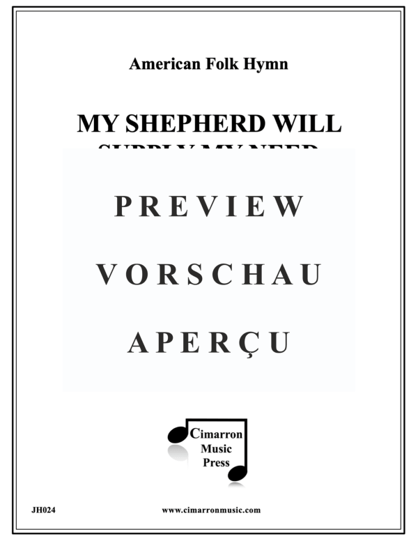 Produktgalerie: Seite 2 von 11 My Shepherd Will Supply My Need, , BlechblÀser Sextett