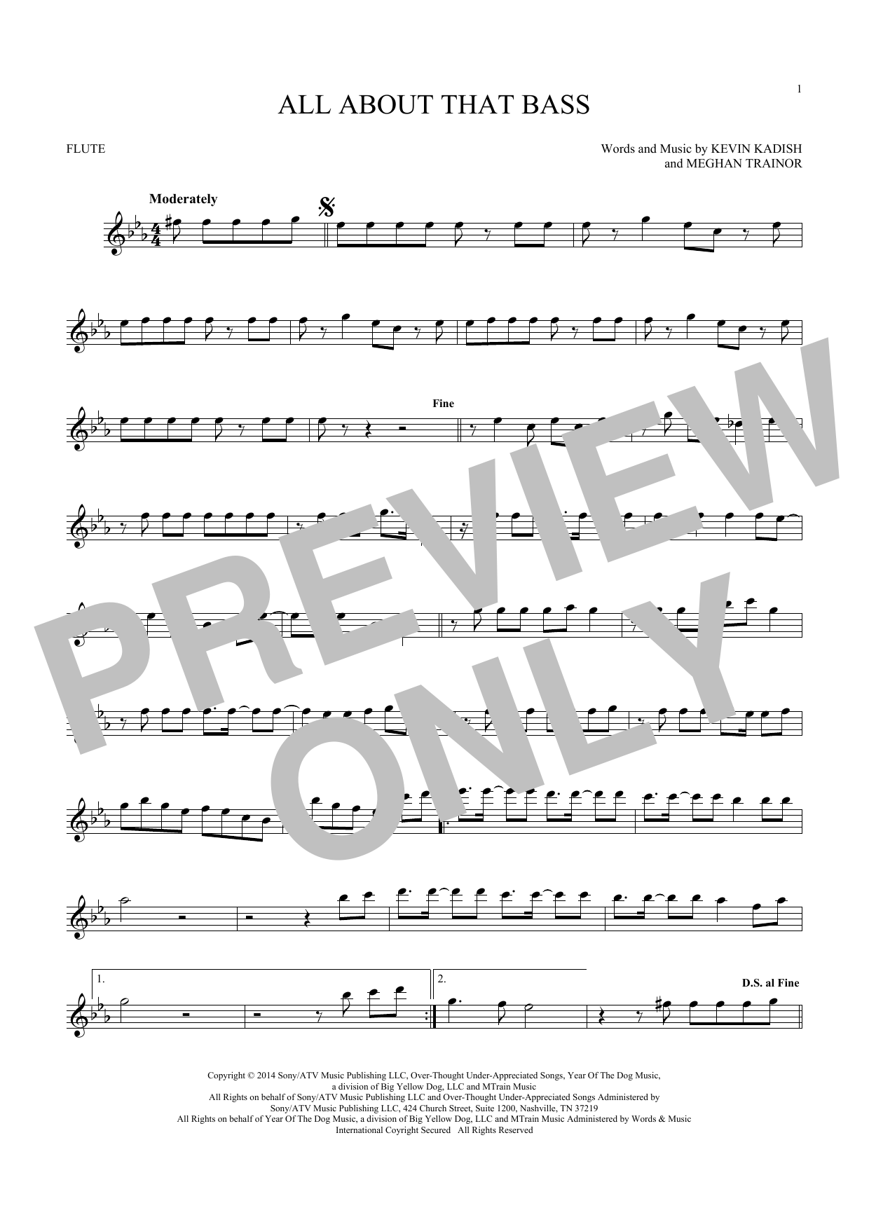 Product gallery: Page 1 of 1 All About That Bass, Meghan Trainor