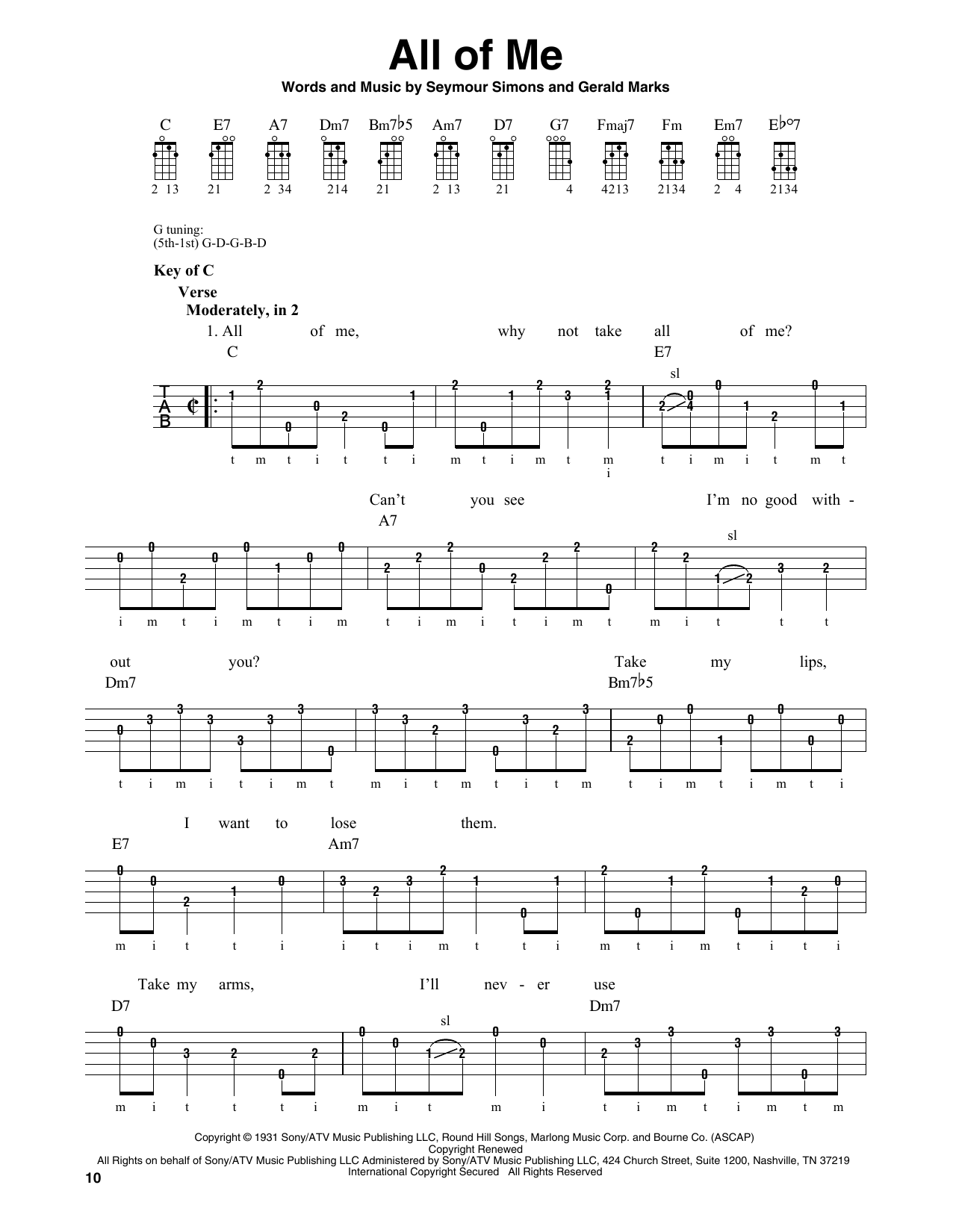 Product gallery: Page 1 of 1 All Of Me, Gerald Marks