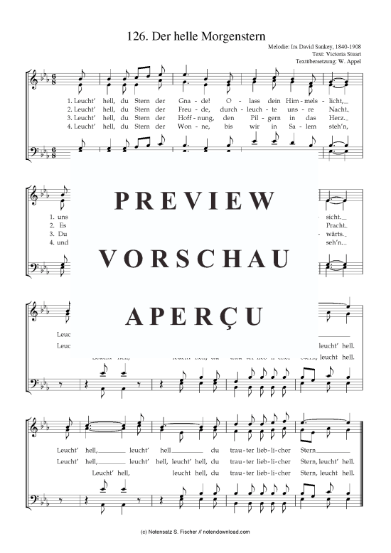 Product picture to: Der helle Morgenstern  Ira David Sankey, 1840-1908 / Victoria Stuart 