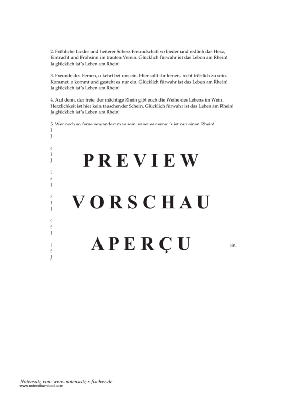 Product gallery: Page 3 of 3 Das Leben am Rhein , , Piano and Voice