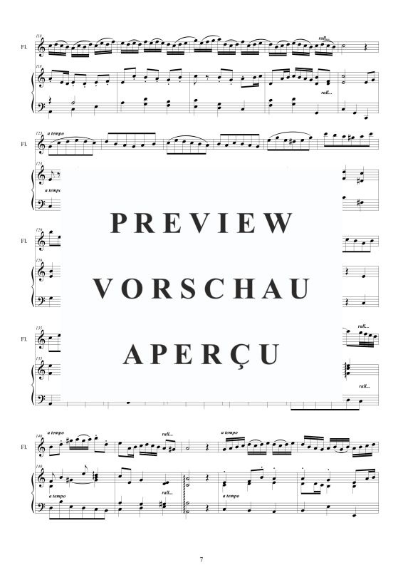 Product gallery: Page 8 of 11 Flöten Sonate in C-Dur BWV 1033, , Flöte und Cembalo/Klavier