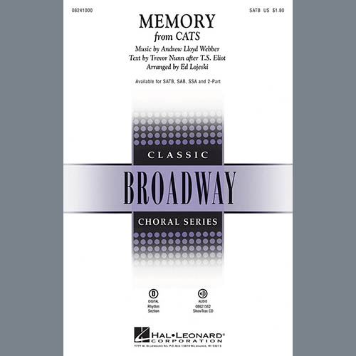 cover: Memory (from Cats) (arr. Ed Lojeski), Andrew Lloyd Webber, Chor