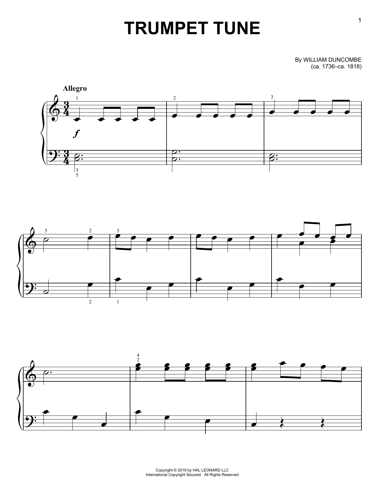 Produktbild zu: Trumpet Tune