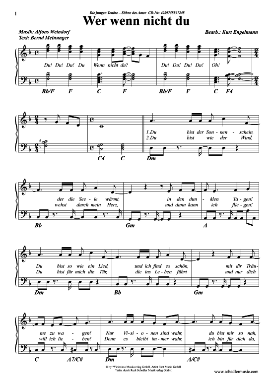 Produktbild zu: Wer, wenn nicht du Die jungen Tenöre