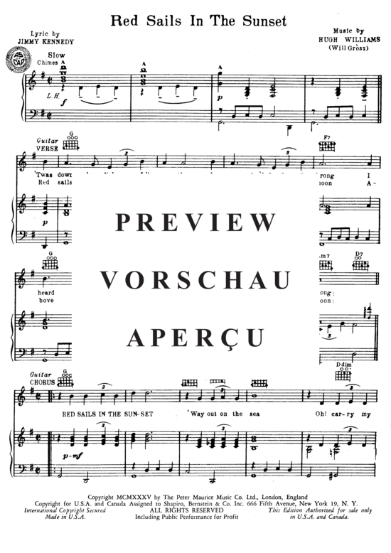 Produktgalerie: Seite 3 von 8 Red Sails In The Sunset , Lombardo, Guy, Klavier und Gesang