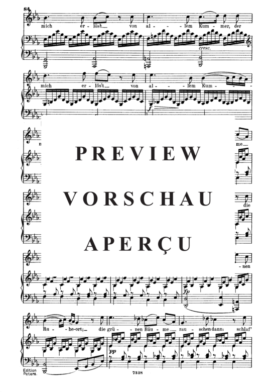 Product gallery: Page 4 of 5 Nachstück D.672, , Medium Voice and Piano