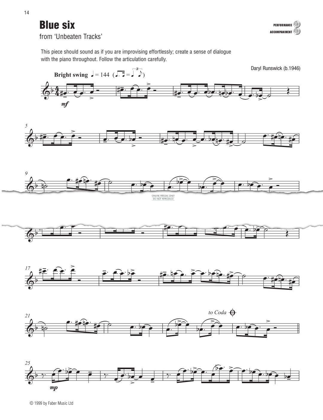 gallery: Blue Six (from 'Unbeaten Tracks'), Daryl Runswick, Flöte, Klavier