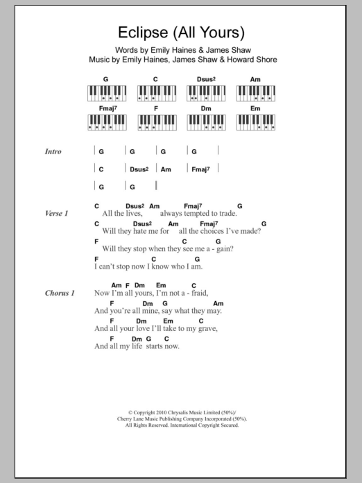 Product picture to:  Eclipse (All Yours) - Metric