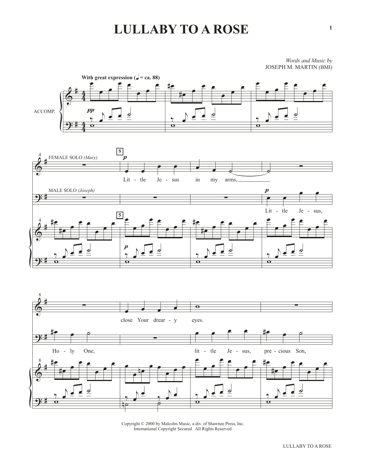 Produktbild zu: Lullaby To A Rose (from Voices Together: Duets for Sanctuary Singers)