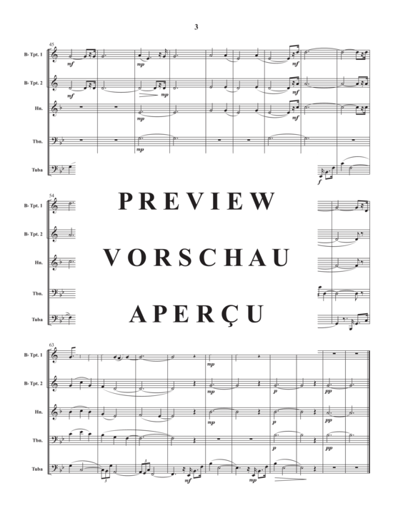 Produktgalerie: Seite 5 von 21 Montreal Suite , , (Blechbläser Quintett)