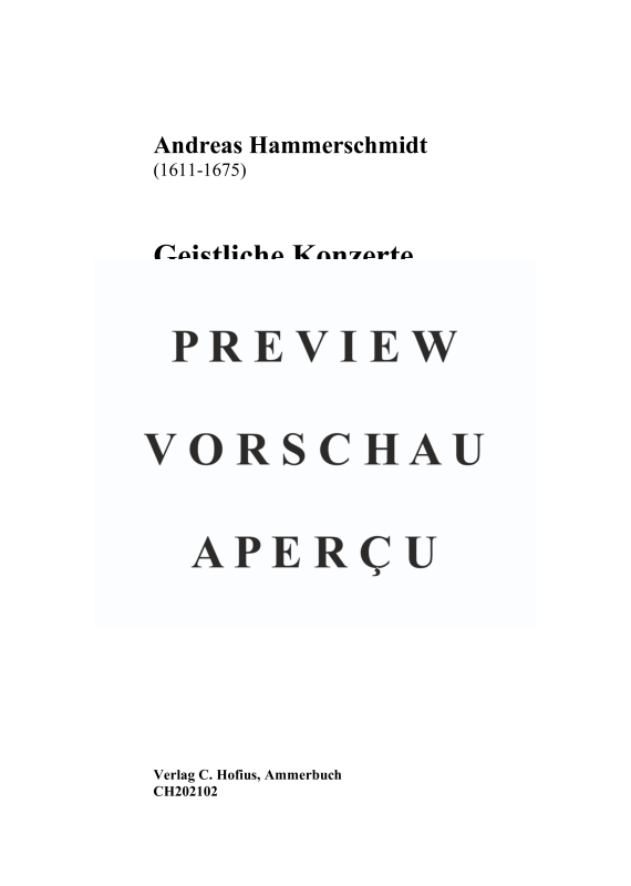Produktgalerie: Seite 4 von 11 Musikalische Andachten I.Teil: Geistliche Konzerte, , (1 - 4 Stimmen mit B.C.)