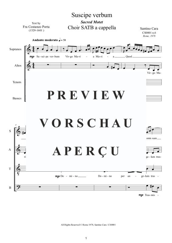 Produktgalerie: Seite 2 von 10 Suscipe verbum - Geistliche Motette, , Gemischter Chor