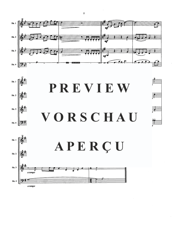 Produktgalerie: Seite 4 von 8 Fanfare For An Uncommon Man, , Horn Quartett