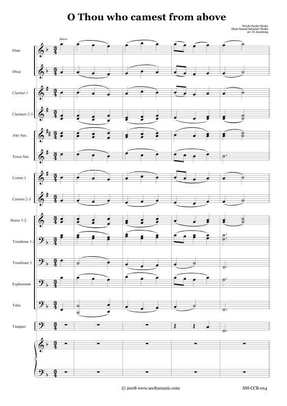 Produktgalerie: Seite 1 von 11 O thou who camest from above, , Gemischter Chor und Concert Band