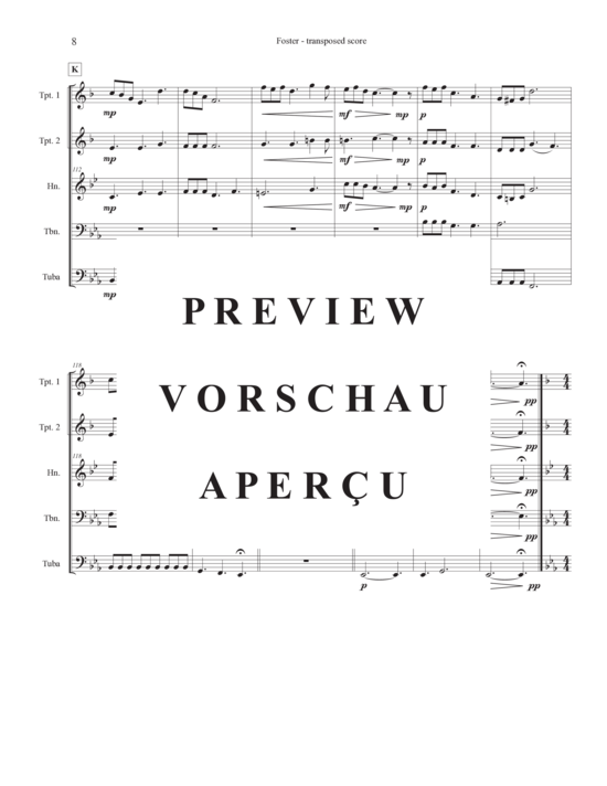 Produktgalerie: Seite 11 von 21 Tribute to Stephen Foster , , (Blechbläserquintett)