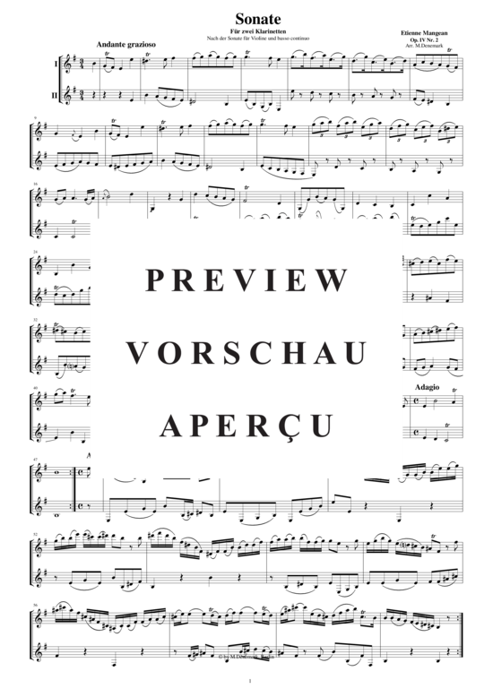 Product gallery: Page 2 of 5 Sonate für zwei Klarinetten, , 