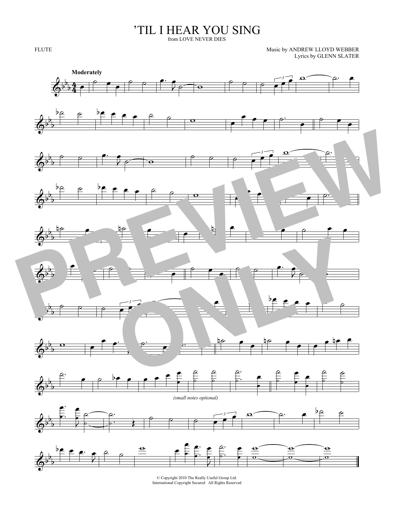 Product gallery: Page 1 of 1 'Til I Hear You Sing (from Love Never Dies), Andrew Lloyd Webber