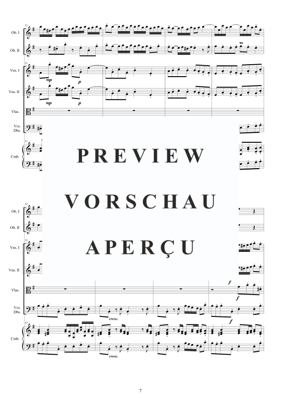 Produktgalerie: Seite 8 von 11 Concerto No.6 in G-Dur Op.9, , 2 Oboen Solo, Streicher Ensemble und Cembalo BC