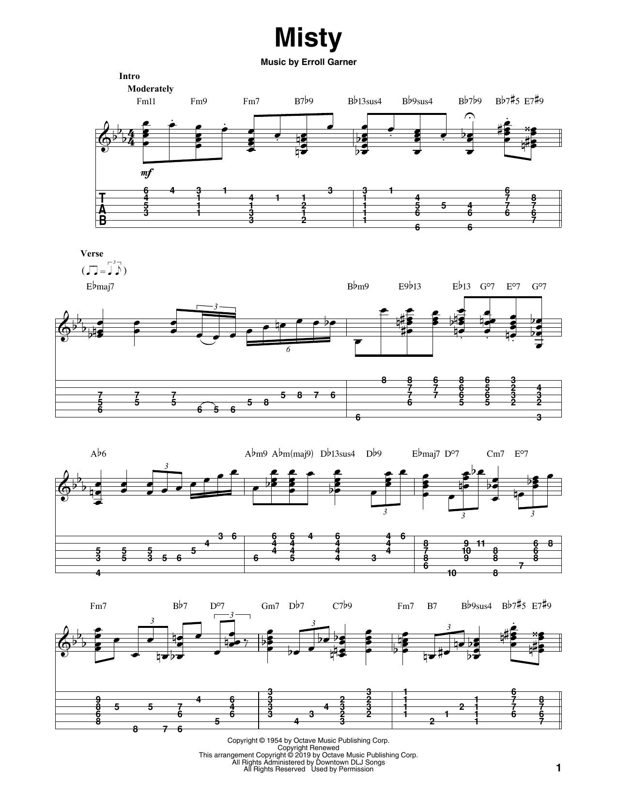 Produktbild zu: Misty (arr. Bill LaFleur)