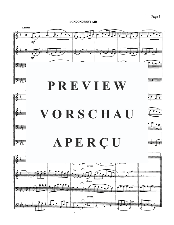 Produktgalerie: Seite 5 von 11 Irish Folk Song Suite, , Blechbläser Quartett