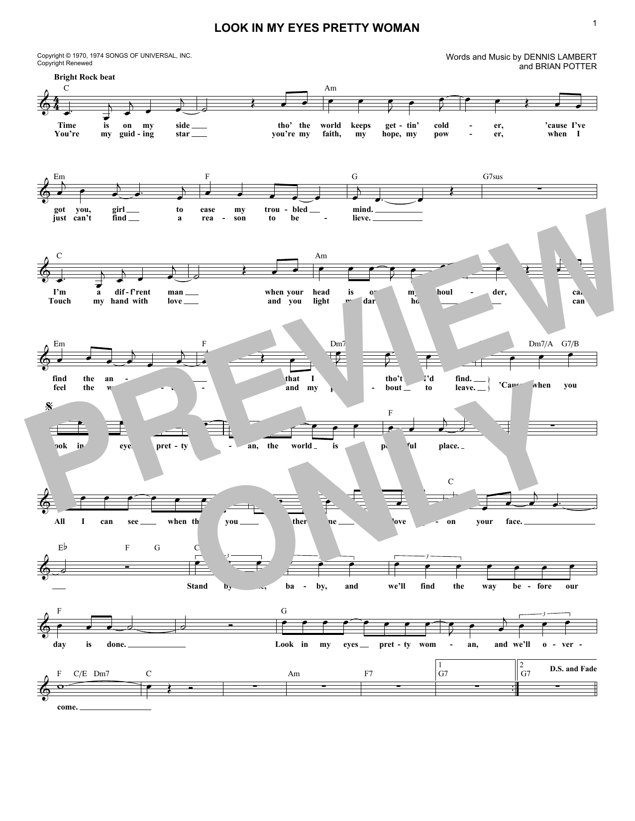 Produktbild zu: Look In My Eyes Pretty Woman