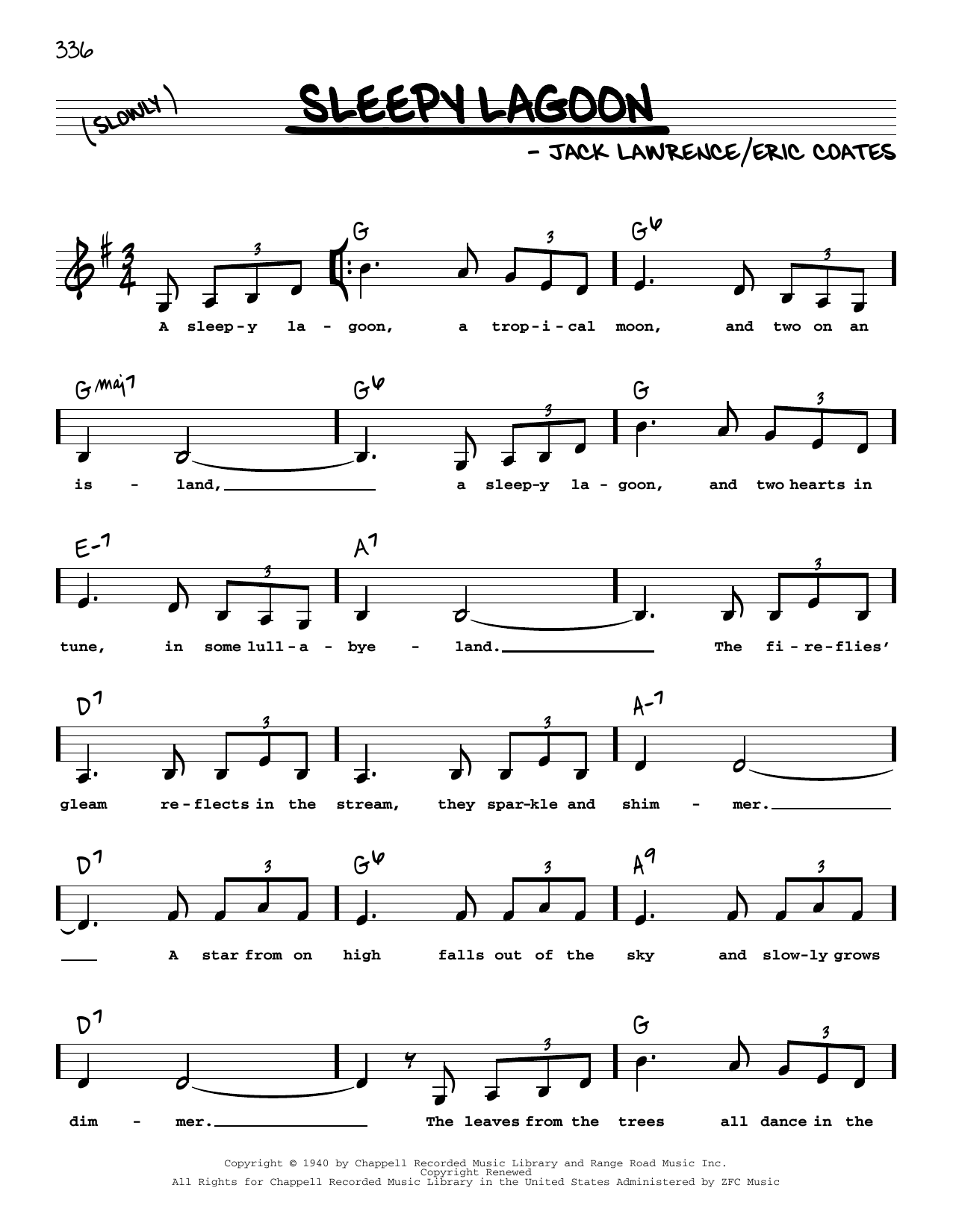 Produktbild zu: Sleepy Lagoon (Low Voice)