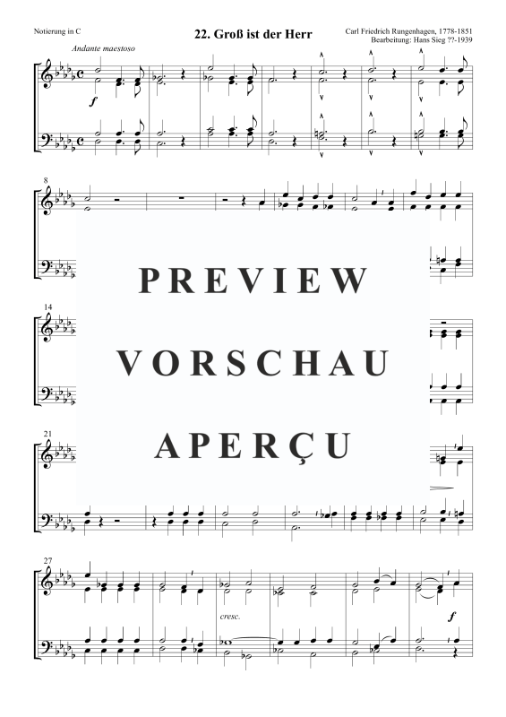 Produktgalerie: Seite 2 von 5 Groß ist der Herr, , Posaunenchor