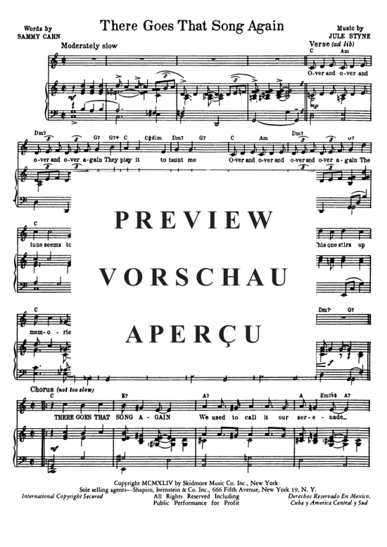 Produktgalerie: Seite 3 von 8 There Goes That Song Again  , Popular Standard, Klavier und Gesang