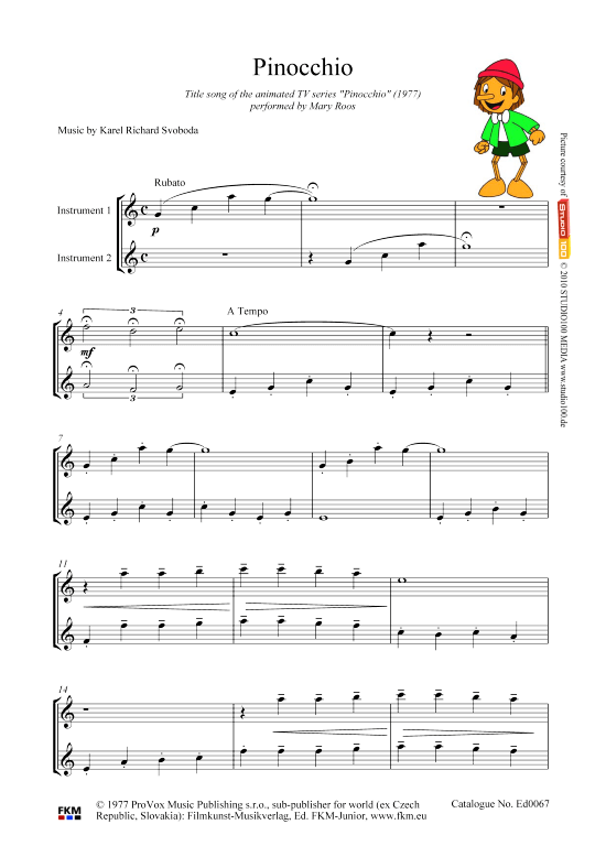 gallery: Pinocchio , , (2 Blockflöten)
