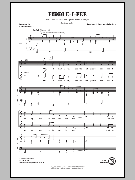 Produktbild zu: Fiddle-I-Fee