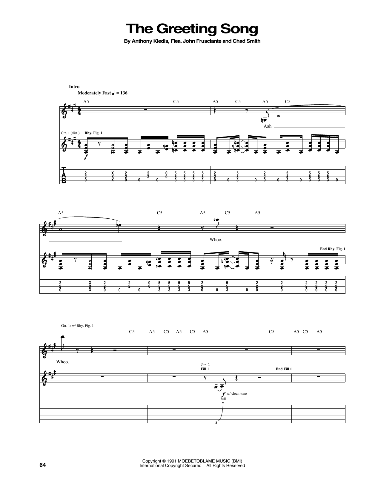 Product gallery: Page 1 of 1 The Greeting Song, Red Hot Chili Peppers