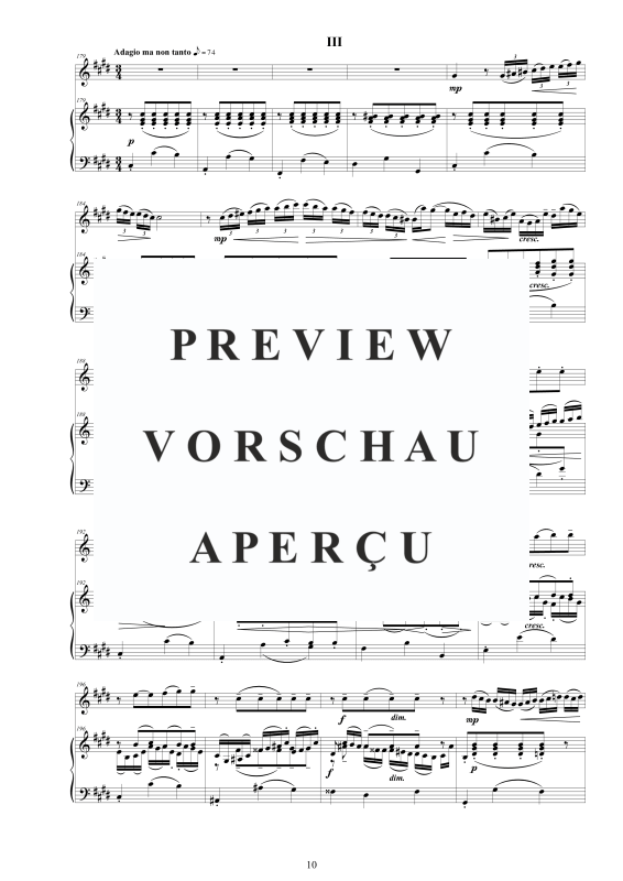 Produktgalerie: Seite 11 von 11 Flöten Sonate Nr. 3 E-Dur BWV 1016, , Flöte und Cembalo/Klavier