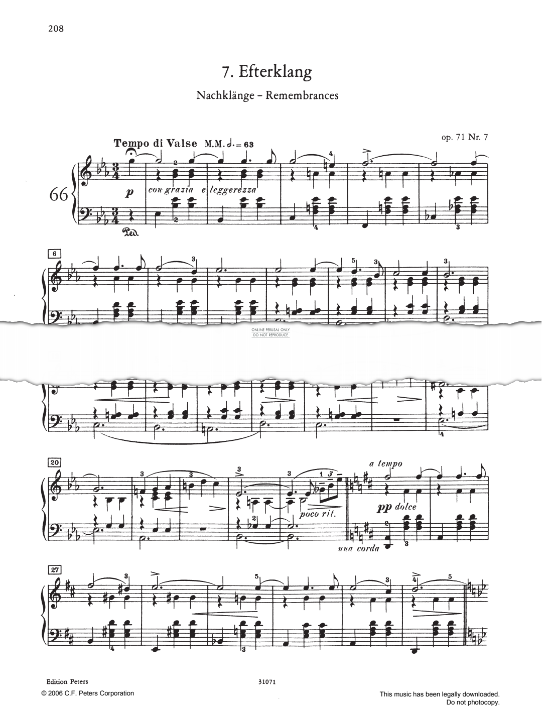 Product picture to: Efterklang Op. 71