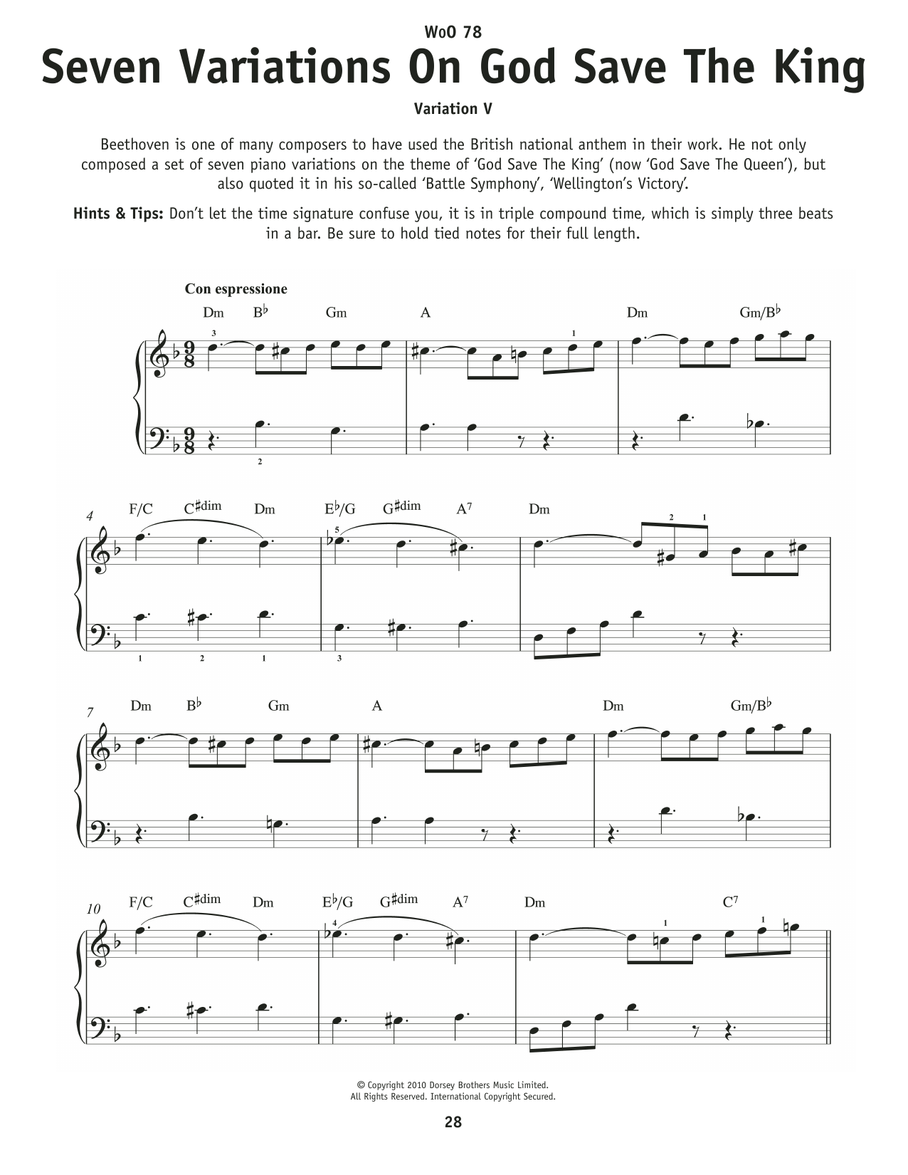 Produktbild zu: 7 Variations On God Save The King, WoO 78