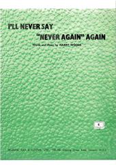 Product picture to: I'll Never Say 'Never Again' Again