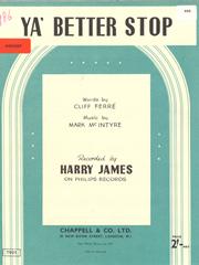 cover: Ya' Better Stop, Harry James