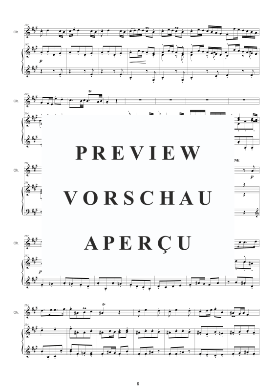 Produktgalerie: Seite 9 von 11 Konzert A-Dur, , Oboe und Klavier