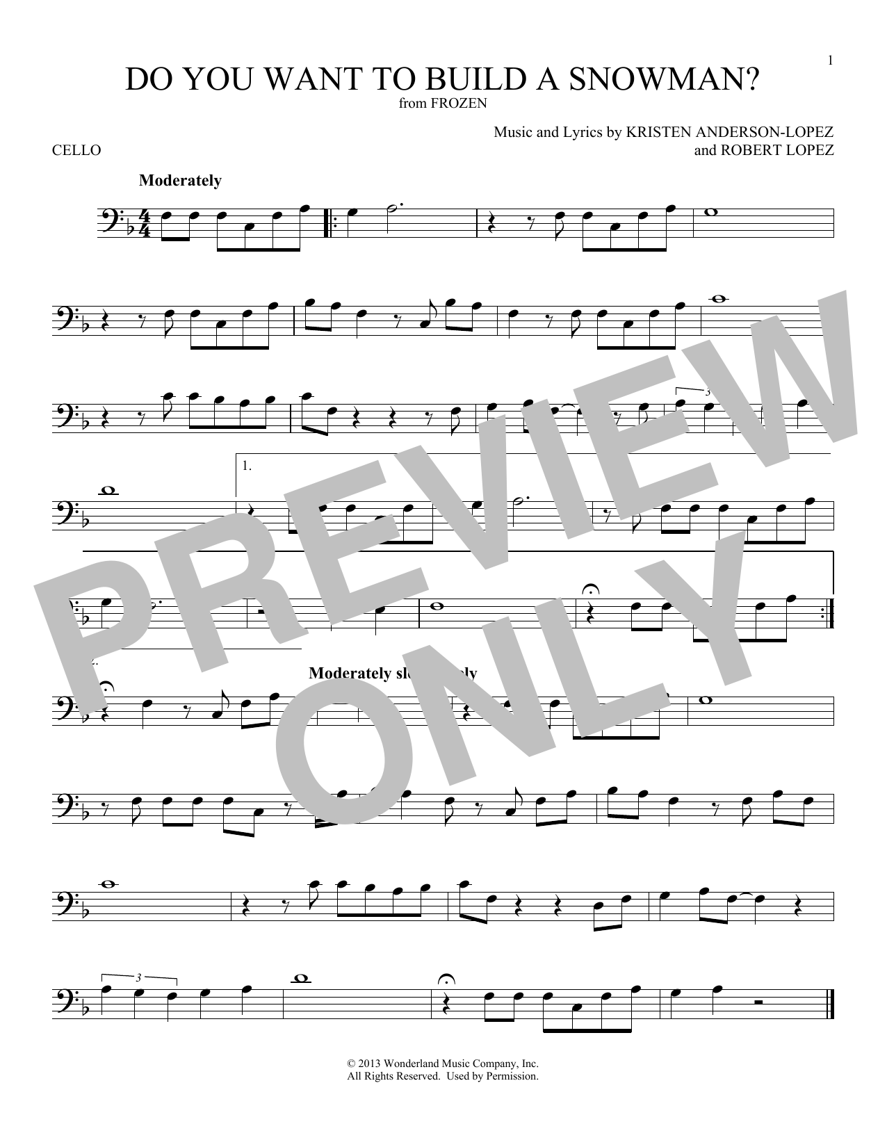 Product gallery: Page 1 of 1 Do You Want To Build A Snowman? (from Frozen), Kristen Bell, Agatha Lee Monn & Katie Lopez