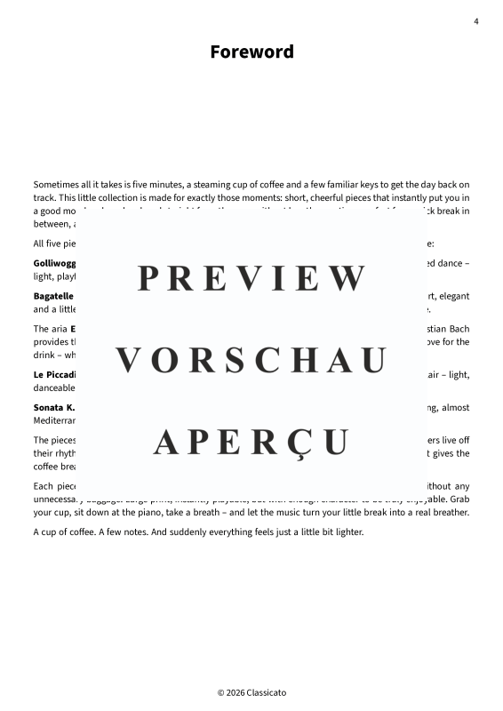 Produktgalerie: Seite 6 von 11 Piano Coffee Break - Simplified feel-good pieces for short breaks, , Klavier Solo