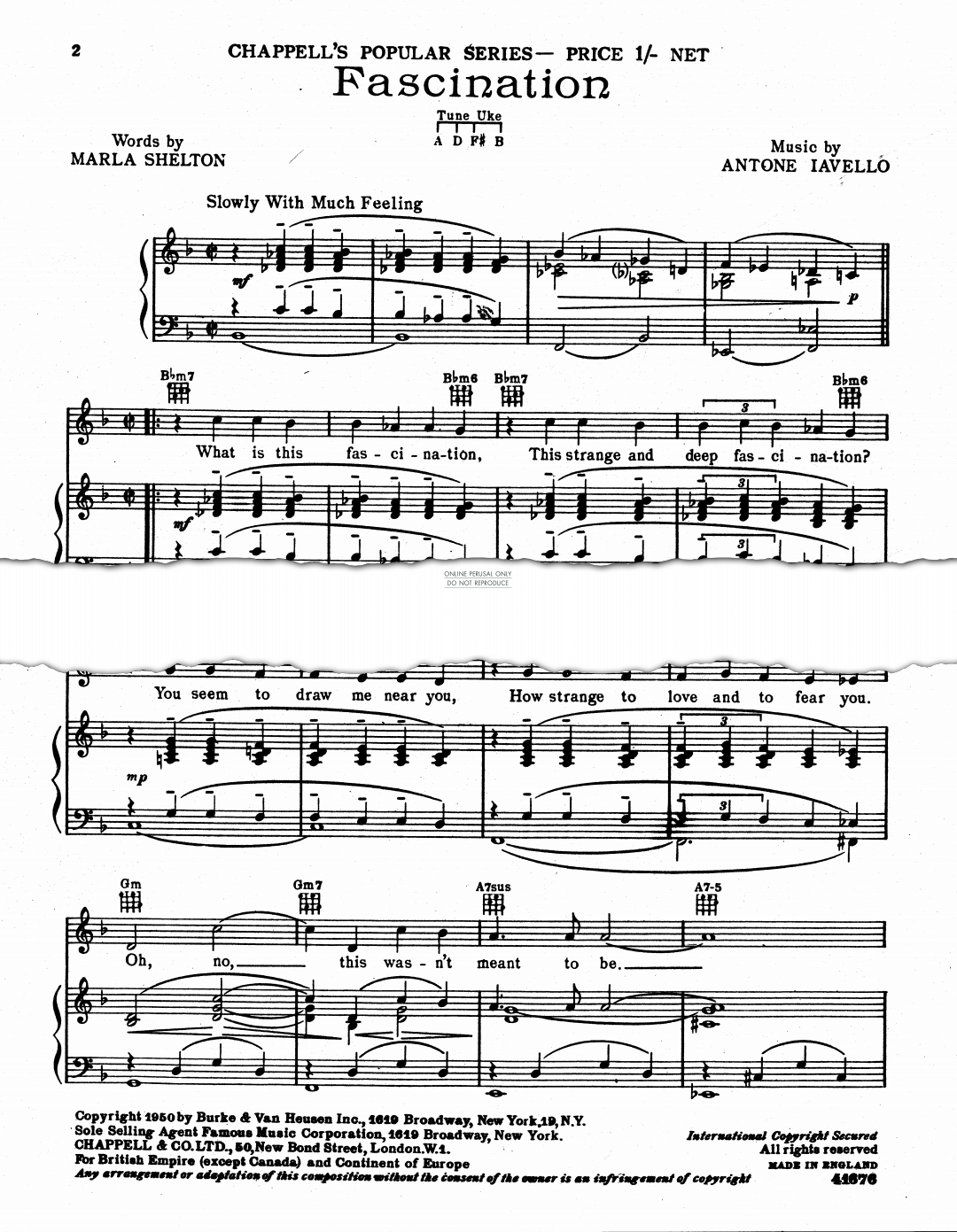 Produktgalerie: Seite 1 von 1 Fascination, Antone Iavello, Gesang, Gitarre, Klavier