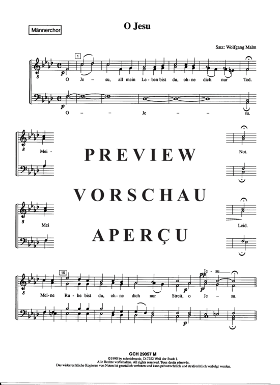 gallery: O Jesu , , (Männerchor)