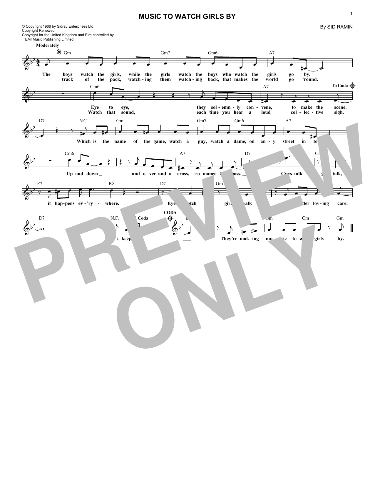Product picture to: Music To Watch Girls By