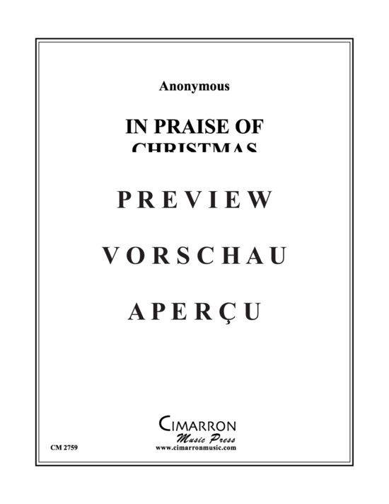 Product gallery: Page 2 of 21 In Praise of Christmas , , (Brass Ensemble)