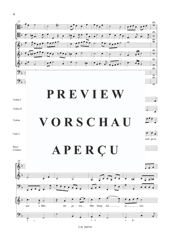 gallery: Vom Himmel hoch - Englischer Lobgesang, , (Doppelchor, Soli, 3 Violinen, 2 Trombonen, Violone und BC)