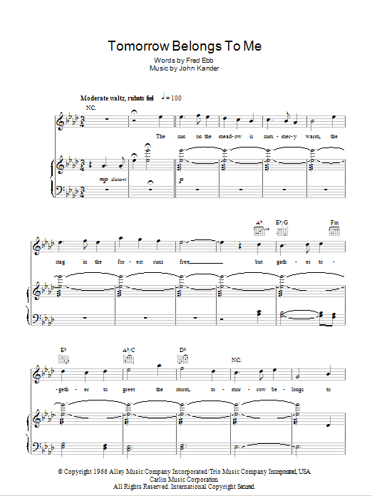Produktbild zu: Tomorrow Belongs To Me